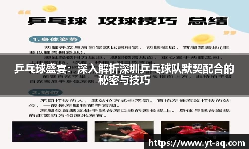 乒乓球盛宴：深入解析深圳乒乓球队默契配合的秘密与技巧